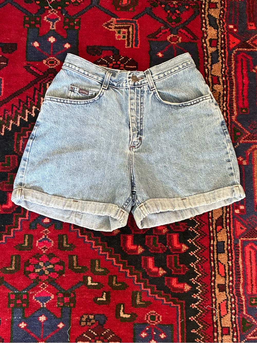 Vintage 90s Riders Cuffed Blue Jean Shorts
